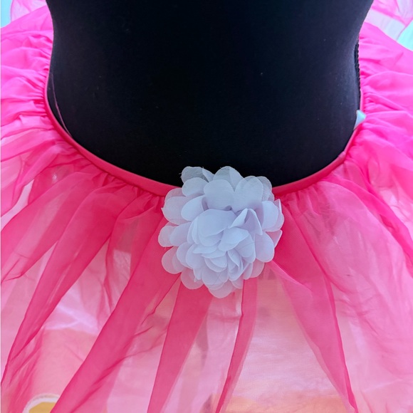 Revolution Pink Tulle Mini Skirt with White Floral Detail - Picture 5 of 8